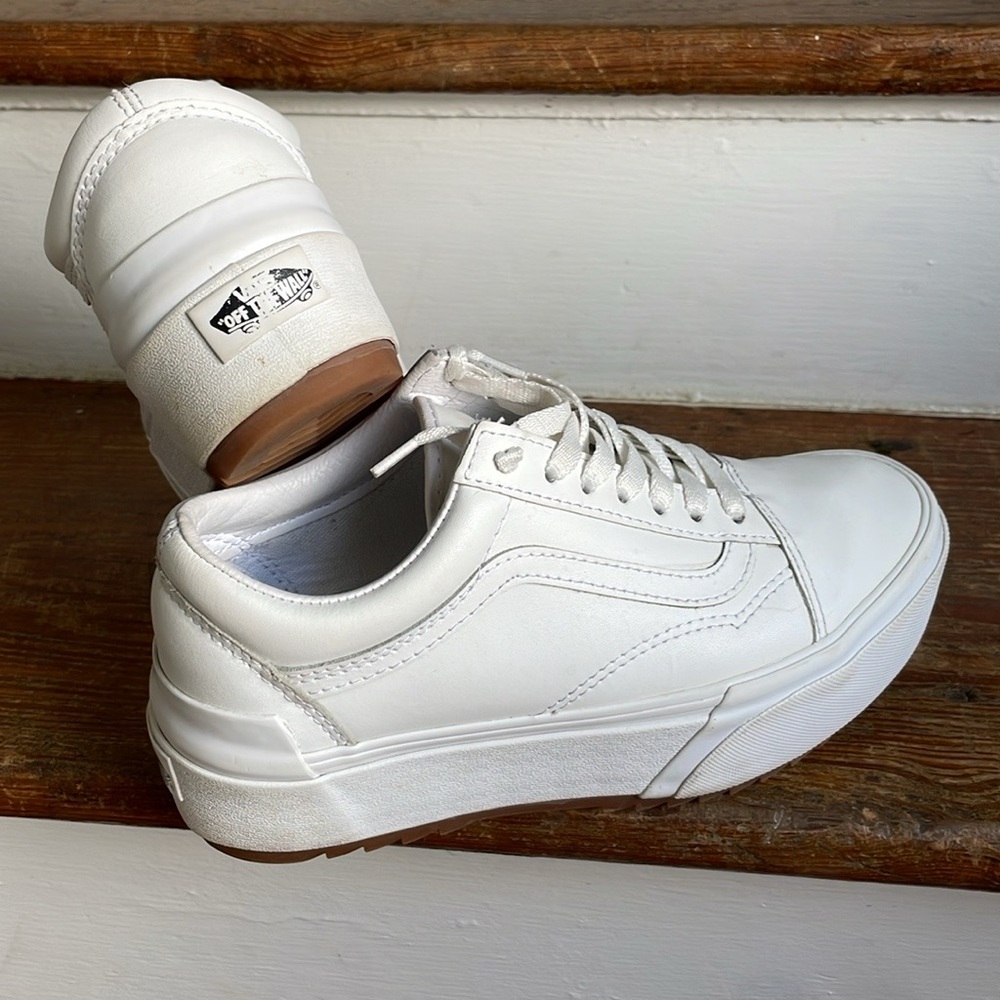 Vans Women's Platform Shoes - White